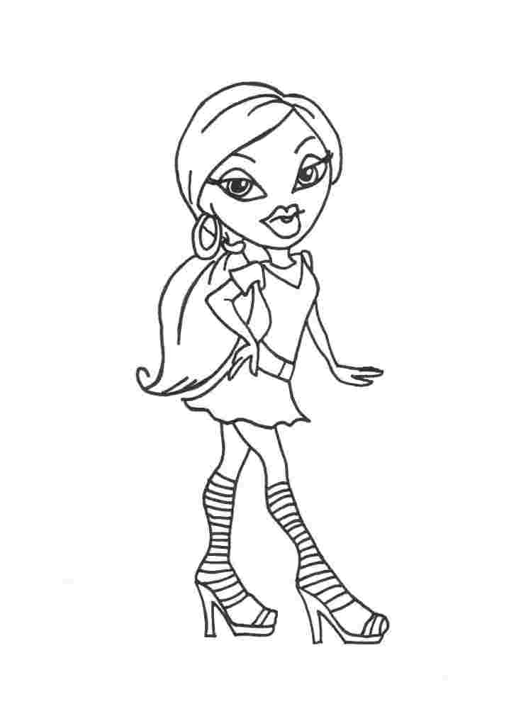 Dessin à colorier: Bratz (Dessins Animés) #32365 - Coloriages à Imprimer Gratuits