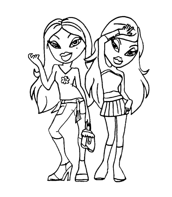 Dessin à colorier: Bratz (Dessins Animés) #32369 - Coloriages à Imprimer Gratuits