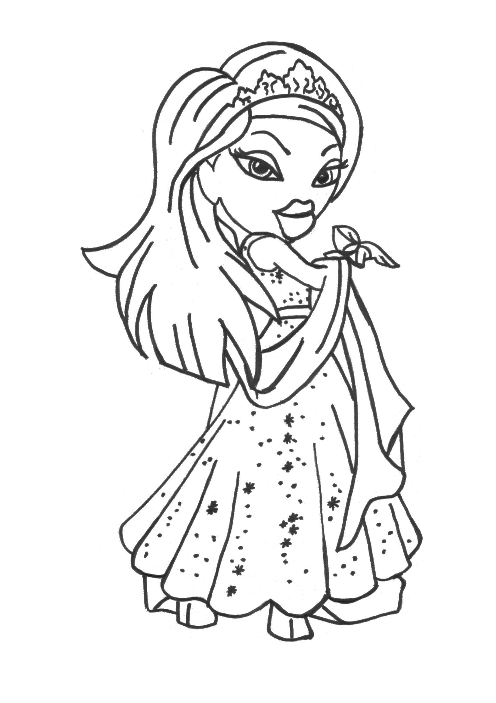 Dessin à colorier: Bratz (Dessins Animés) #32370 - Coloriages à Imprimer Gratuits