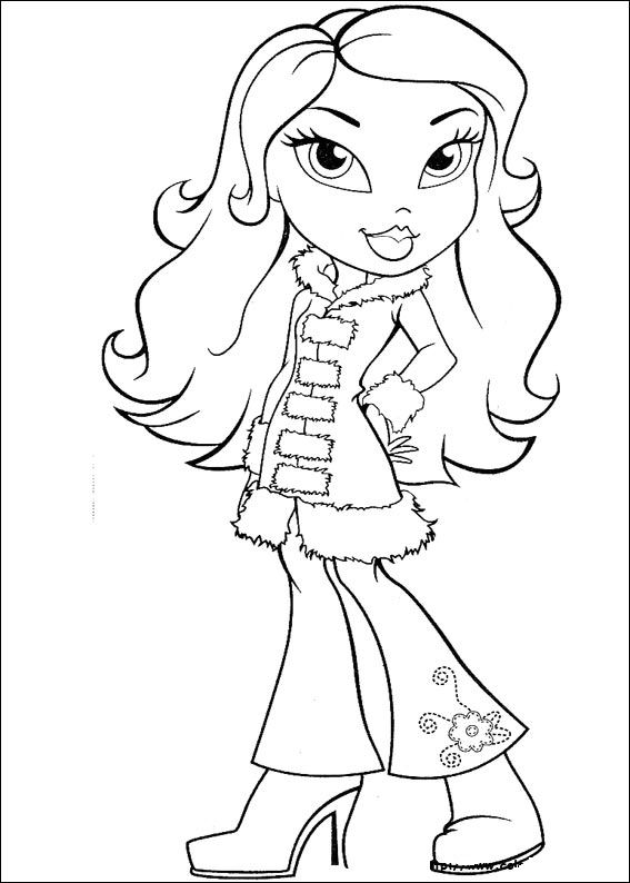 Dessin à colorier: Bratz (Dessins Animés) #32371 - Coloriages à Imprimer Gratuits