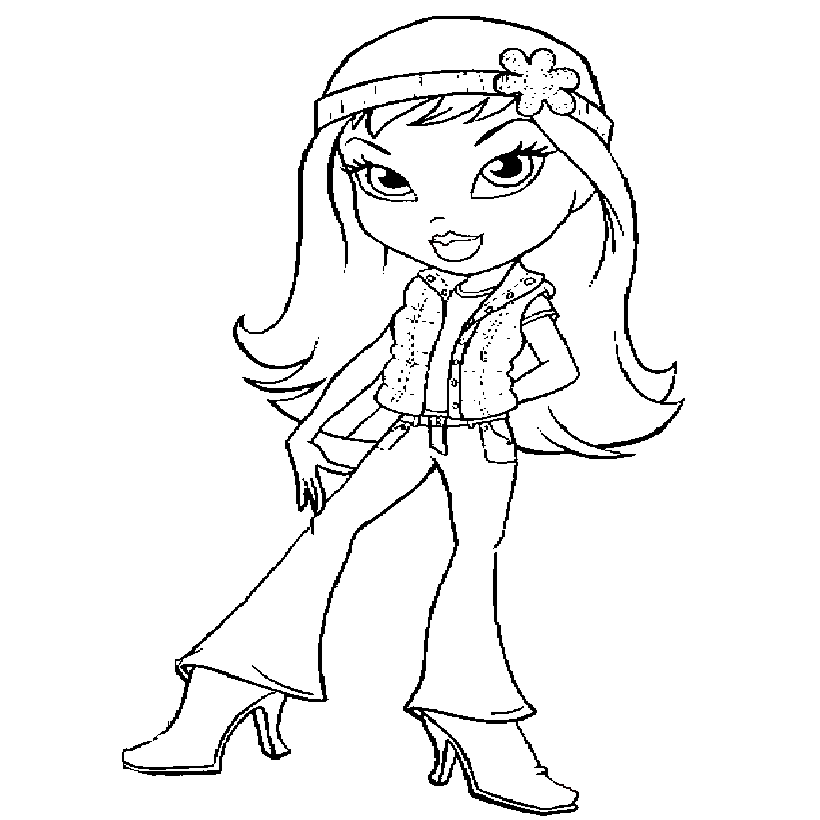 Dessin à colorier: Bratz (Dessins Animés) #32379 - Coloriages à Imprimer Gratuits