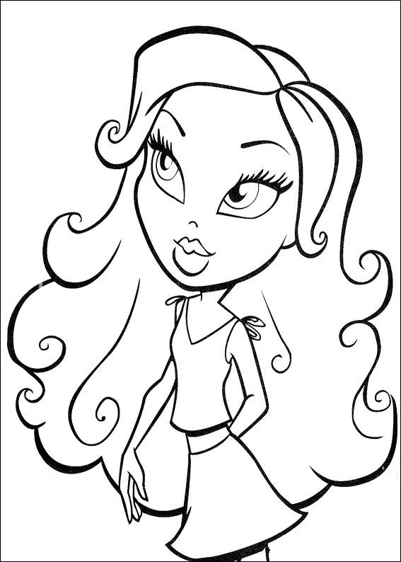 Dessin à colorier: Bratz (Dessins Animés) #32380 - Coloriages à Imprimer Gratuits