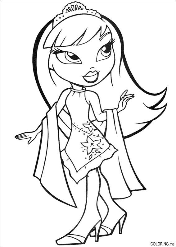 Dessin à colorier: Bratz (Dessins Animés) #32385 - Coloriages à Imprimer Gratuits