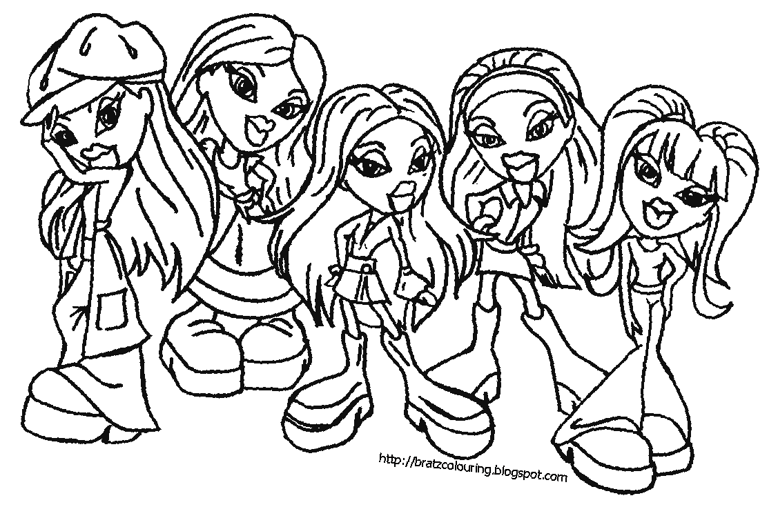 Dessin à colorier: Bratz (Dessins Animés) #32389 - Coloriages à Imprimer Gratuits