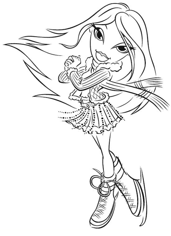 Dessin à colorier: Bratz (Dessins Animés) #32398 - Coloriages à Imprimer Gratuits