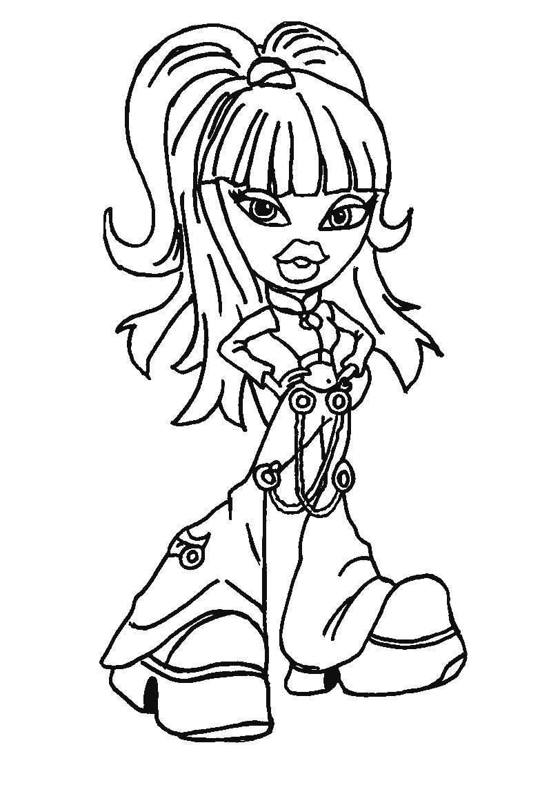 Dessin à colorier: Bratz (Dessins Animés) #32409 - Coloriages à Imprimer Gratuits