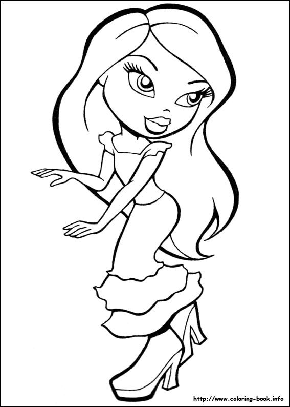 Dessin à colorier: Bratz (Dessins Animés) #32410 - Coloriages à Imprimer Gratuits