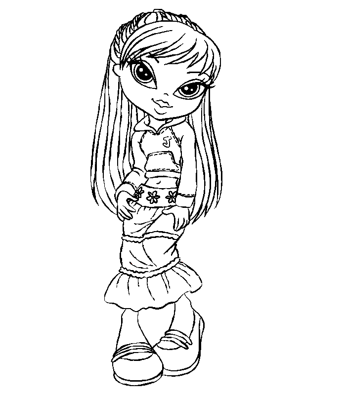 Dessin à colorier: Bratz (Dessins Animés) #32426 - Coloriages à Imprimer Gratuits