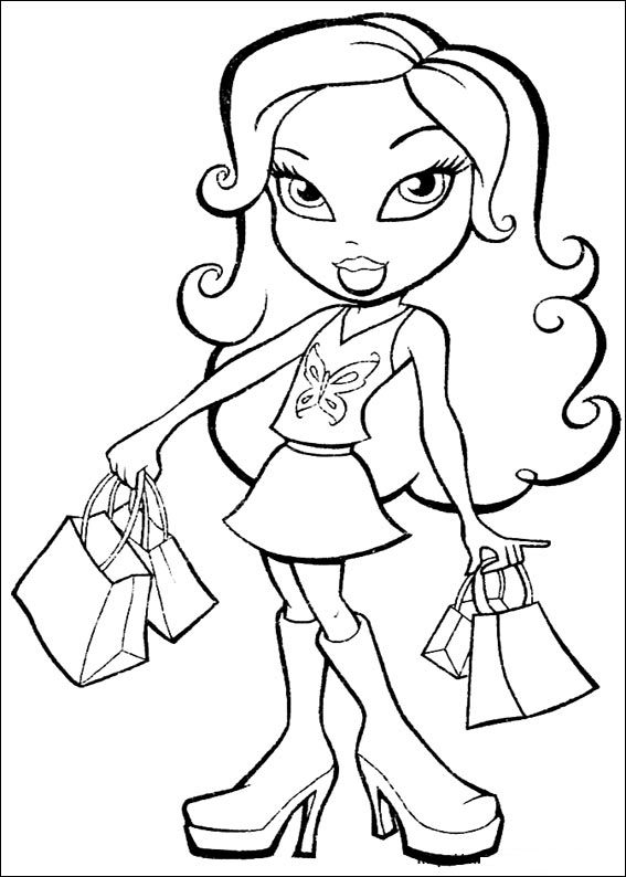 Coloriage Bratz Dessins Animés Dessin à colorier Coloriages à Imprimer Gratuits