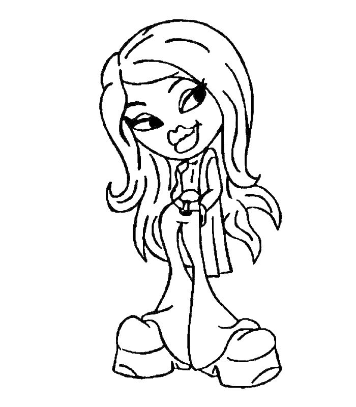 Dessin à colorier: Bratz (Dessins Animés) #32438 - Coloriages à Imprimer Gratuits