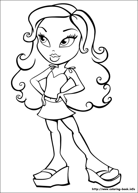 Dessin à colorier: Bratz (Dessins Animés) #32439 - Coloriages à Imprimer Gratuits