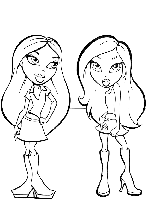 Dessin à colorier: Bratz (Dessins Animés) #32440 - Coloriages à Imprimer Gratuits