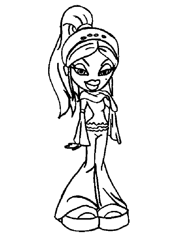 Dessin à colorier: Bratz (Dessins Animés) #32452 - Coloriages à Imprimer Gratuits