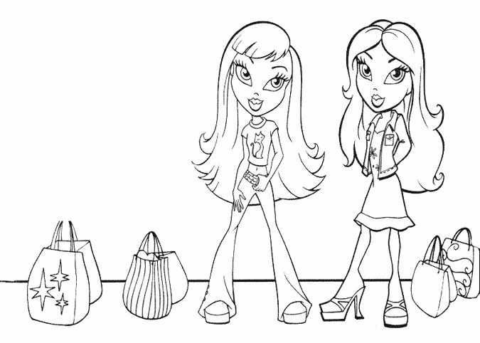 Dessin à colorier: Bratz (Dessins Animés) #32461 - Coloriages à Imprimer Gratuits