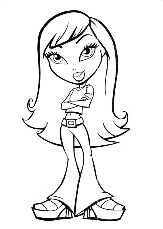 Dessin à colorier: Bratz (Dessins Animés) #32462 - Coloriages à Imprimer Gratuits