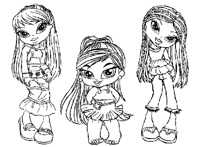 Dessin à colorier: Bratz (Dessins Animés) #32466 - Coloriages à Imprimer Gratuits