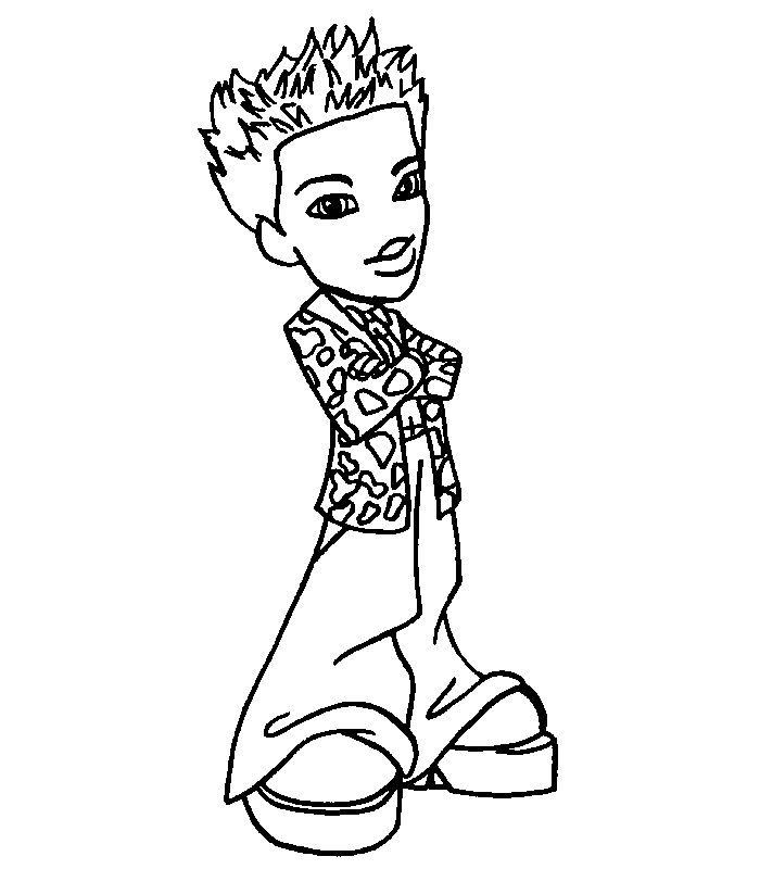 Dessin à colorier: Bratz (Dessins Animés) #32469 - Coloriages à Imprimer Gratuits