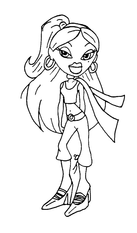 Dessin à colorier: Bratz (Dessins Animés) #32475 - Coloriages à Imprimer Gratuits