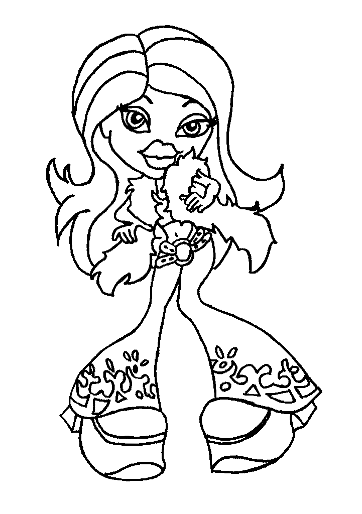 Dessin à colorier: Bratz (Dessins Animés) #32480 - Coloriages à Imprimer Gratuits