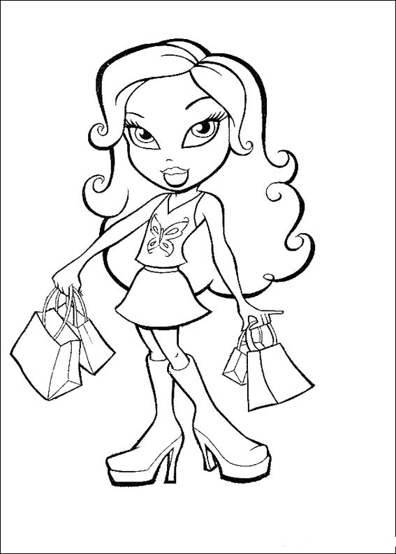 Dessin à colorier: Bratz (Dessins Animés) #32489 - Coloriages à Imprimer Gratuits