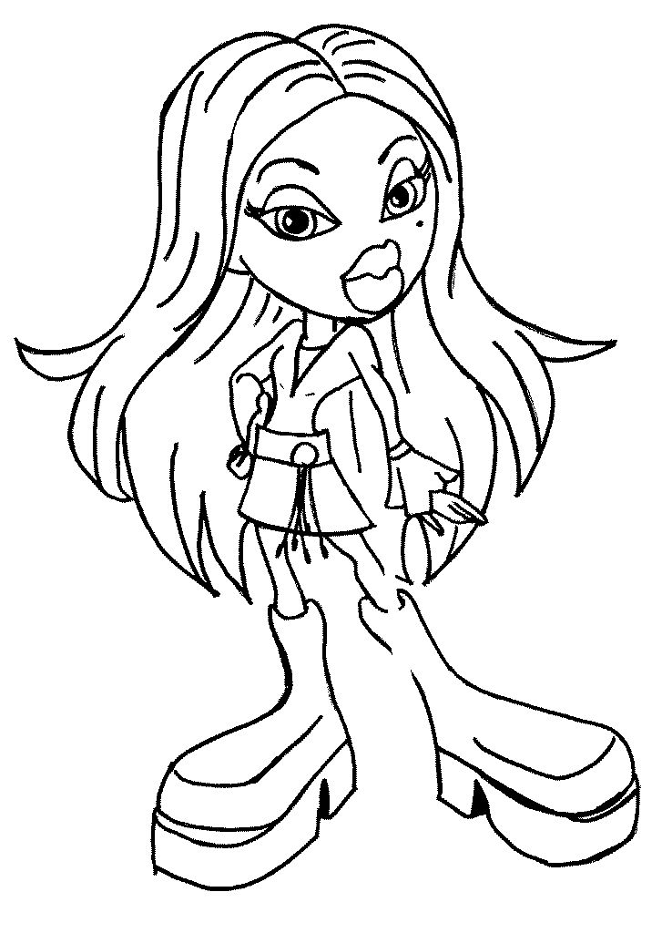 Dessin à colorier: Bratz (Dessins Animés) #32490 - Coloriages à Imprimer Gratuits