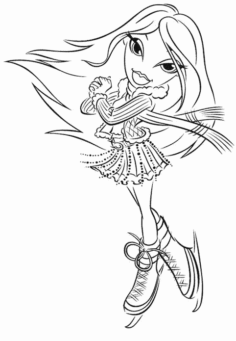 Dessin à colorier: Bratz (Dessins Animés) #32496 - Coloriages à Imprimer Gratuits