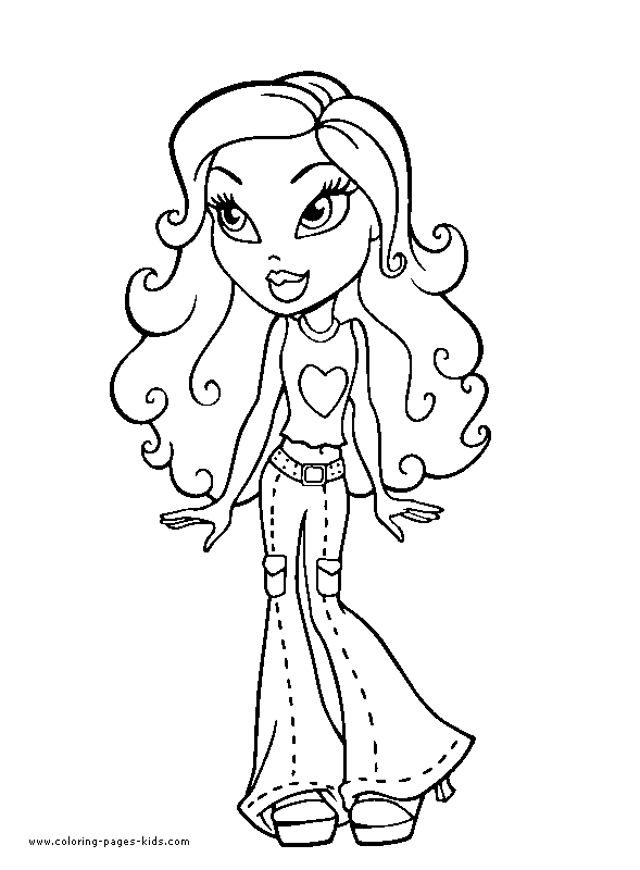 Dessin à colorier: Bratz (Dessins Animés) #32498 - Coloriages à Imprimer Gratuits