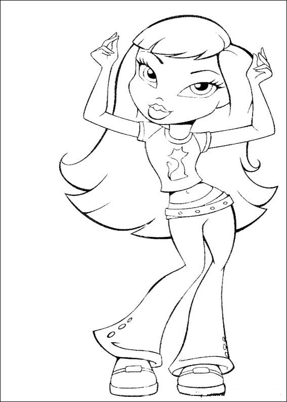 Dessin à colorier: Bratz (Dessins Animés) #32502 - Coloriages à Imprimer Gratuits