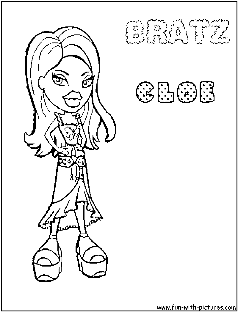 Dessin à colorier: Bratz (Dessins Animés) #32511 - Coloriages à Imprimer Gratuits