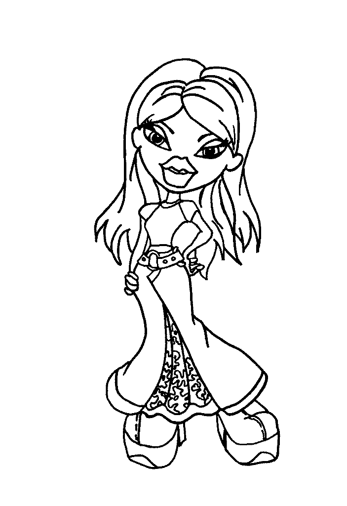 Dessin à colorier: Bratz (Dessins Animés) #32512 - Coloriages à Imprimer Gratuits