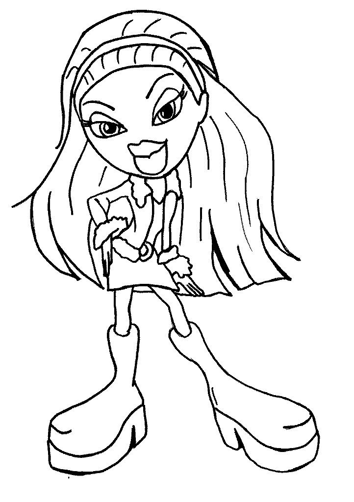 Dessin Bratz #32521 (Dessins Animés) à colorier – Coloriages à imprimer