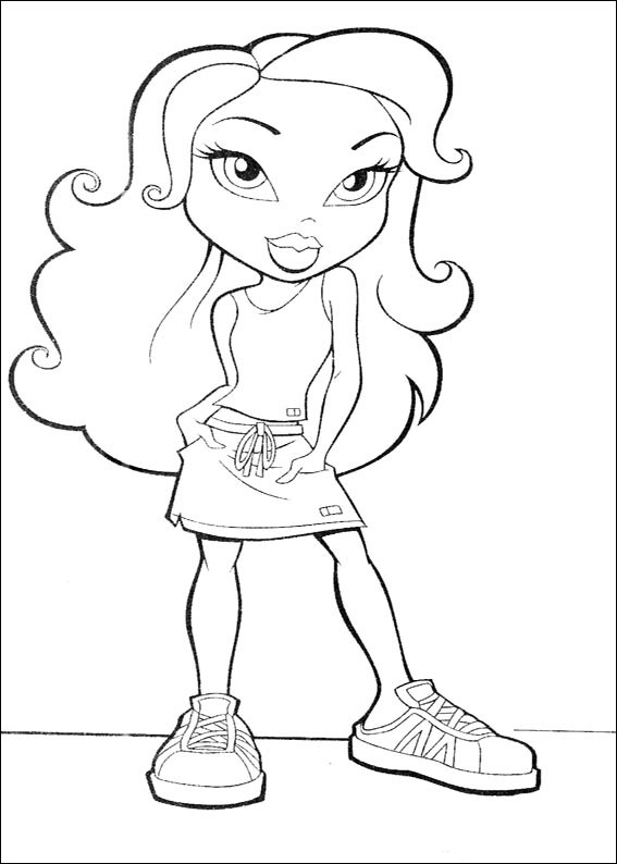 Dessin à colorier: Bratz (Dessins Animés) #32526 - Coloriages à Imprimer Gratuits