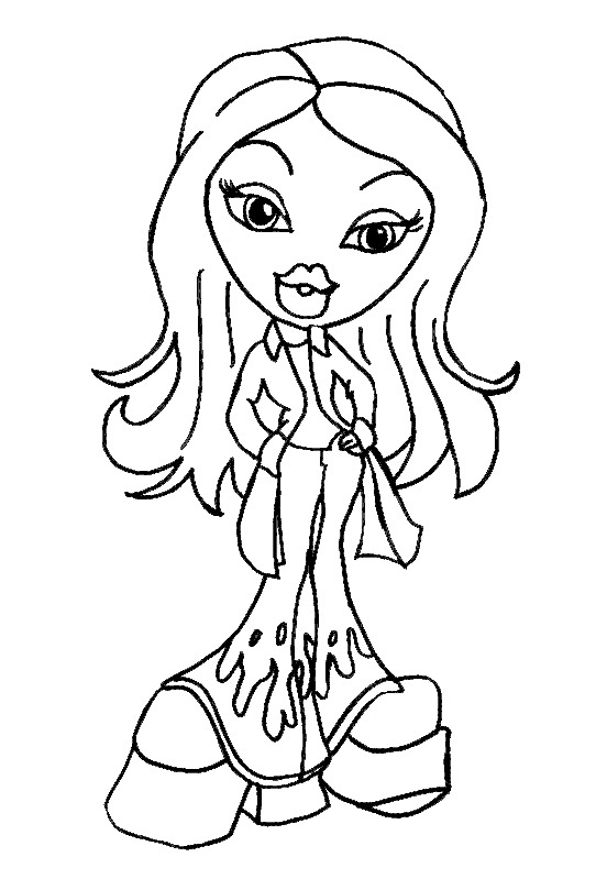 Dessin à colorier: Bratz (Dessins Animés) #32535 - Coloriages à Imprimer Gratuits