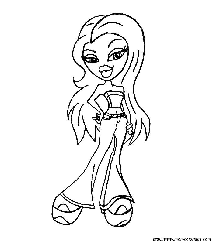 Dessin à colorier: Bratz (Dessins Animés) #32545 - Coloriages à Imprimer Gratuits