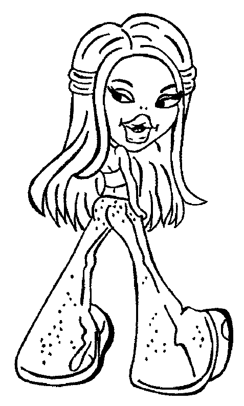 Dessin à colorier: Bratz (Dessins Animés) #32551 - Coloriages à Imprimer Gratuits