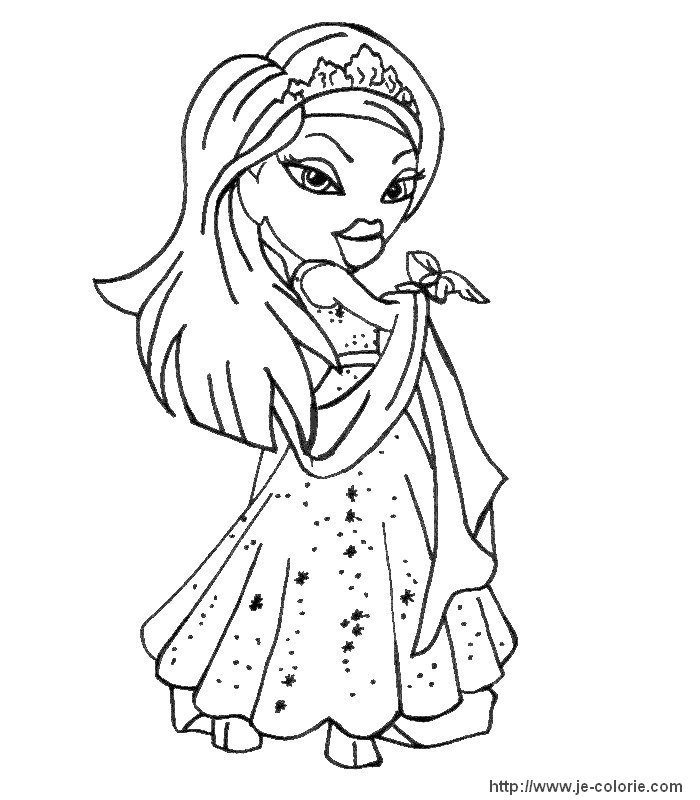 Dessin à colorier: Bratz (Dessins Animés) #32560 - Coloriages à Imprimer Gratuits