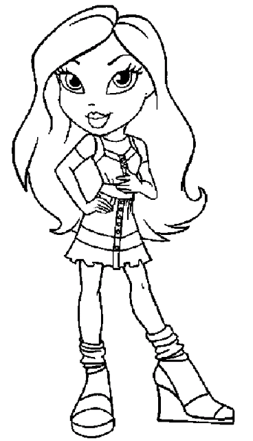 Dessin à colorier: Bratz (Dessins Animés) #32573 - Coloriages à Imprimer Gratuits