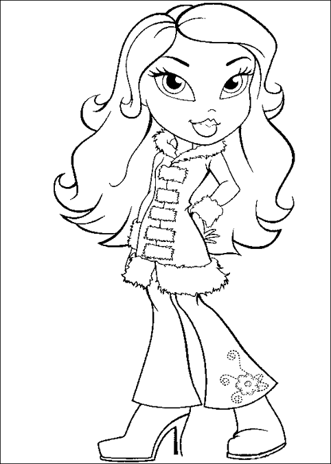 Dessin à colorier: Bratz (Dessins Animés) #32600 - Coloriages à Imprimer Gratuits