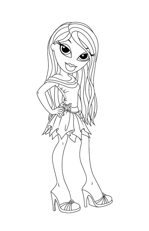 Dessin à colorier: Bratz (Dessins Animés) #32601 - Coloriages à Imprimer Gratuits