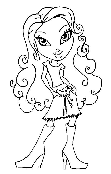 Dessin à colorier: Bratz (Dessins Animés) #32631 - Coloriages à Imprimer Gratuits