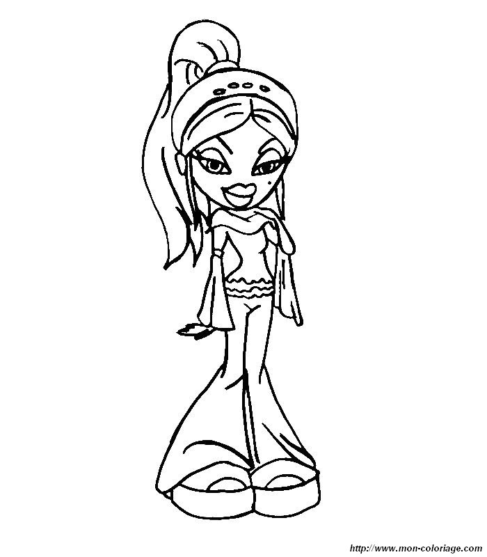 Dessin à colorier: Bratz (Dessins Animés) #32643 - Coloriages à Imprimer Gratuits