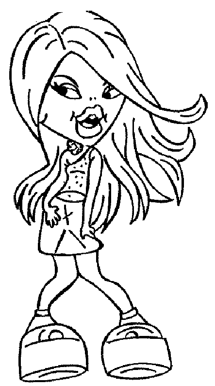 Dessin à colorier: Bratz (Dessins Animés) #32651 - Coloriages à Imprimer Gratuits