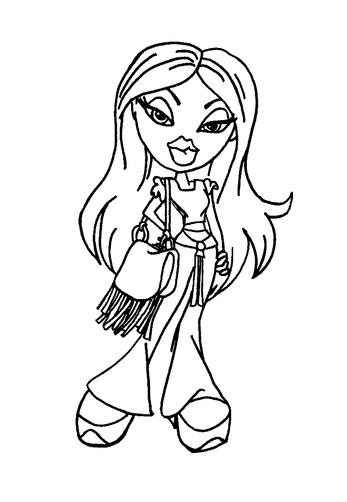 Dessin à colorier: Bratz (Dessins Animés) #32652 - Coloriages à Imprimer Gratuits