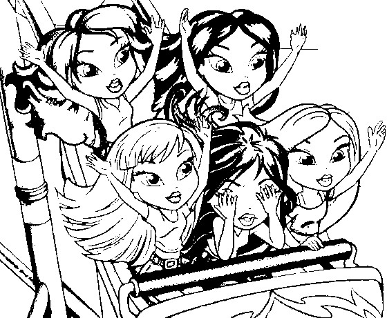 Dessin à colorier: Bratz (Dessins Animés) #32655 - Coloriages à Imprimer Gratuits