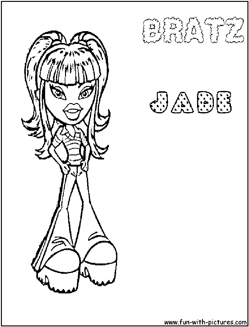 Dessin à colorier: Bratz (Dessins Animés) #32657 - Coloriages à Imprimer Gratuits