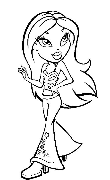 Dessin Bratz #32662 (Dessins Animés) à colorier – Coloriages à imprimer