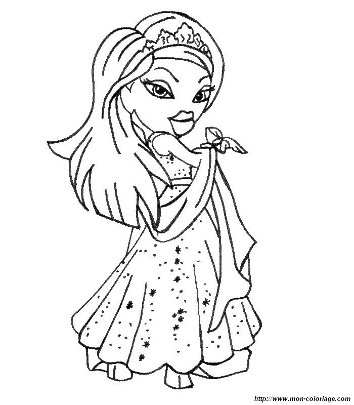 Dessin à colorier: Bratz (Dessins Animés) #32664 - Coloriages à Imprimer Gratuits