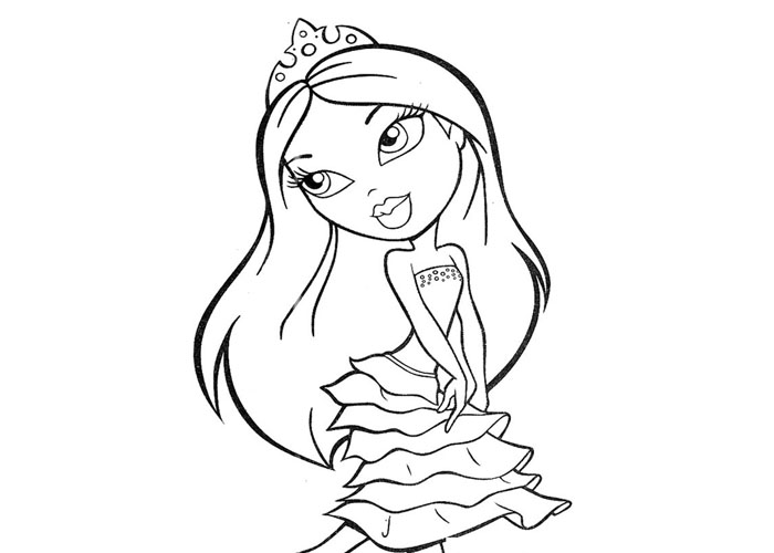 Dessin à colorier: Bratz (Dessins Animés) #32668 - Coloriages à Imprimer Gratuits