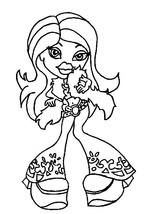 Dessin à colorier: Bratz (Dessins Animés) #32673 - Coloriages à Imprimer Gratuits