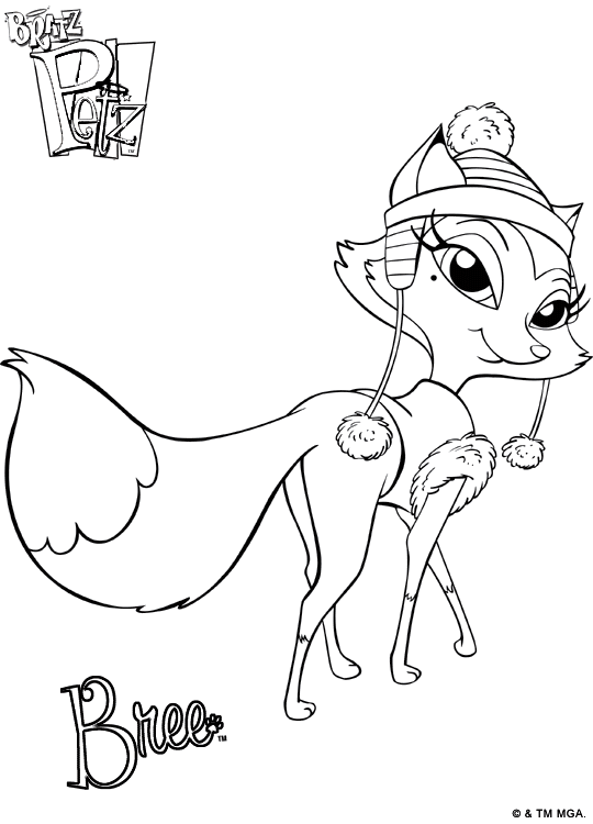 Dessin à colorier: Bratz (Dessins Animés) #32675 - Coloriages à Imprimer Gratuits